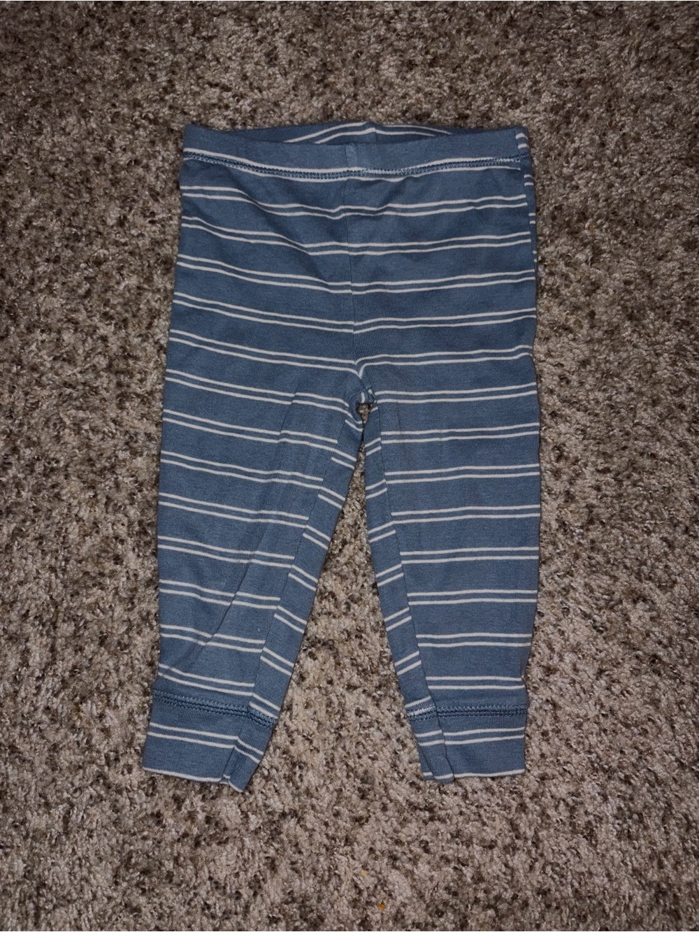 Carter's Blue and White Striped Kids Leggings